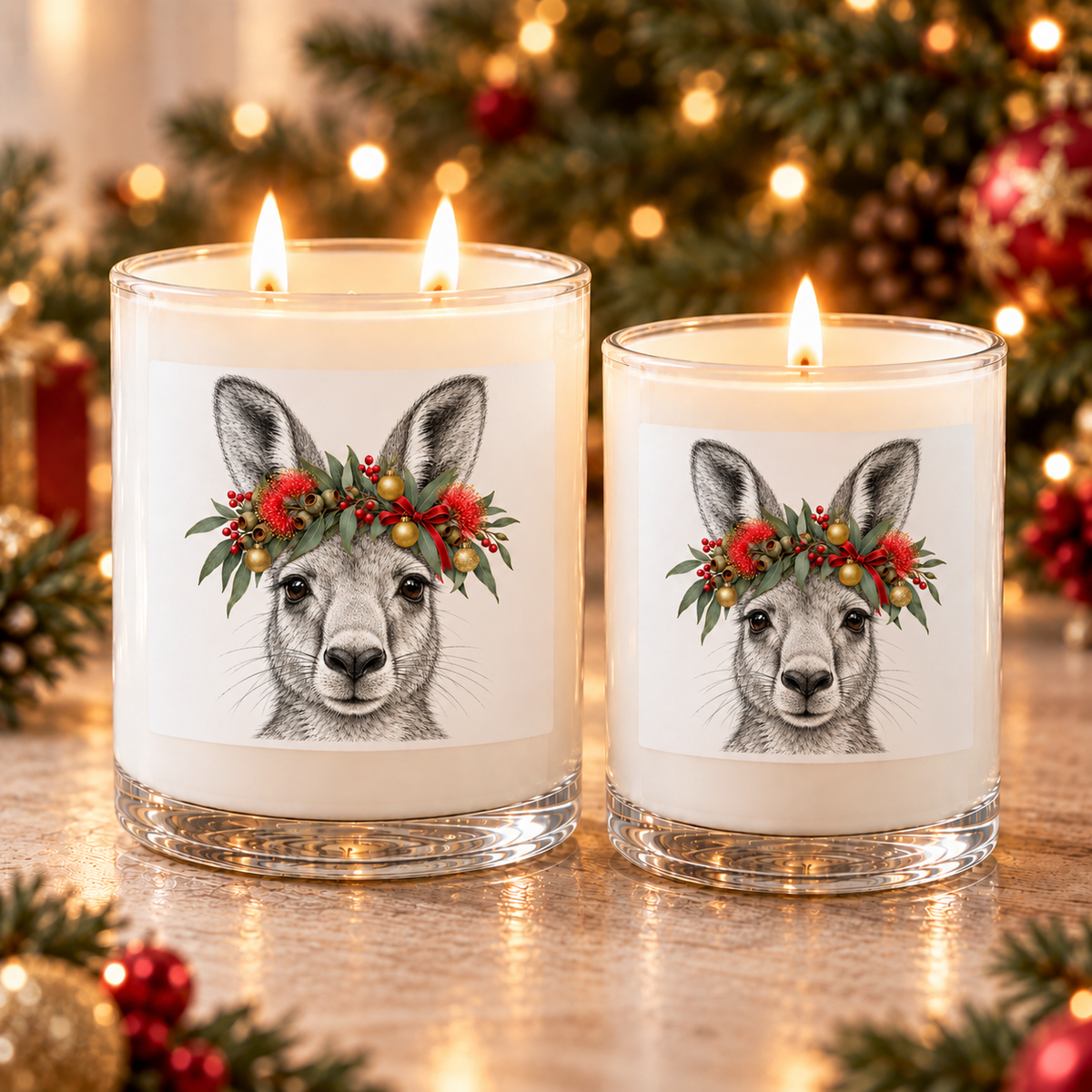 Kangaroo | Christmas Candle