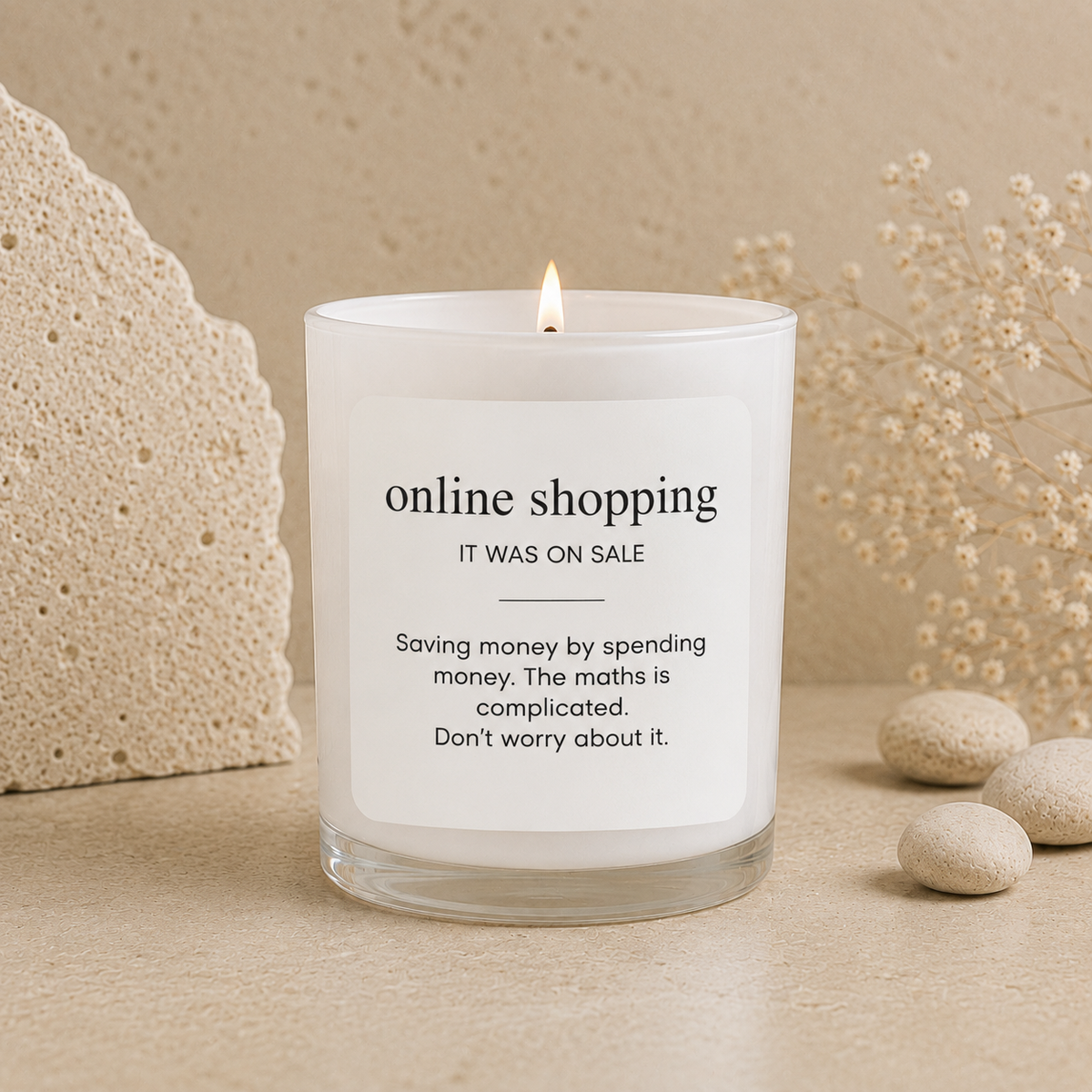 Online Shopping scented soy candle from the Wax Obsession Definition Collection