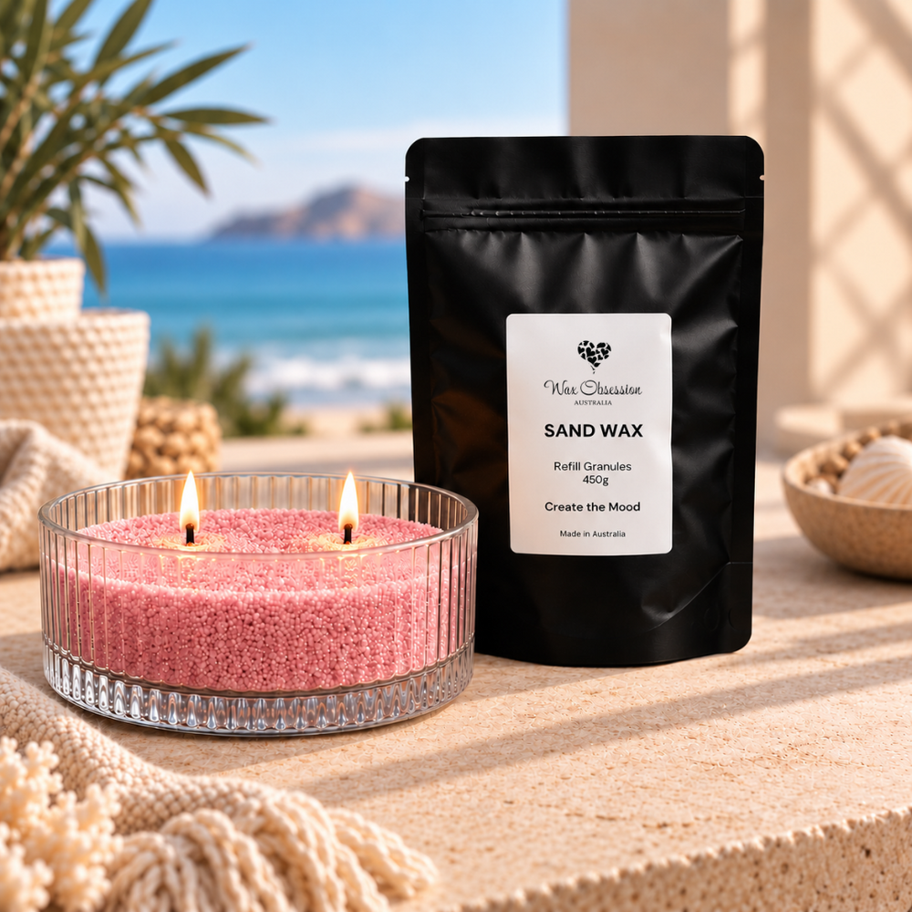 Google Sand Pink Sand Candle Starter Set | Refillable Candle