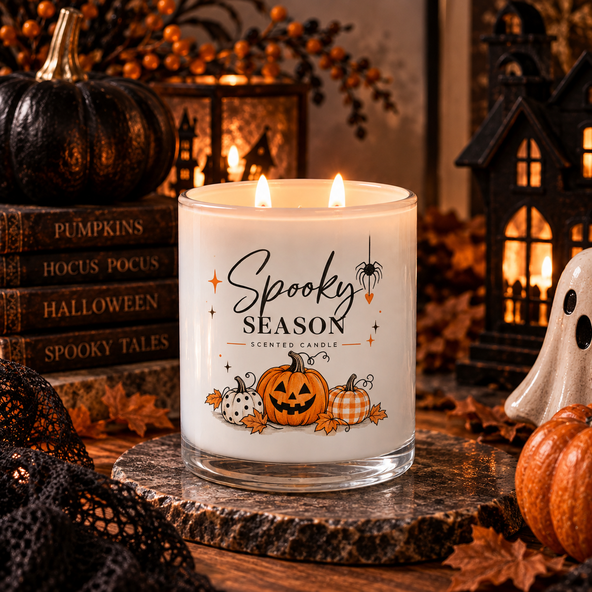 Spooky Season Halloween Candle by Wax Obsession | Spiced Pumpkin