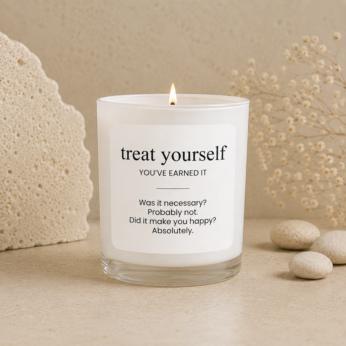 Treat Yourself scented soy candle from the Wax Obsession Definition Collection