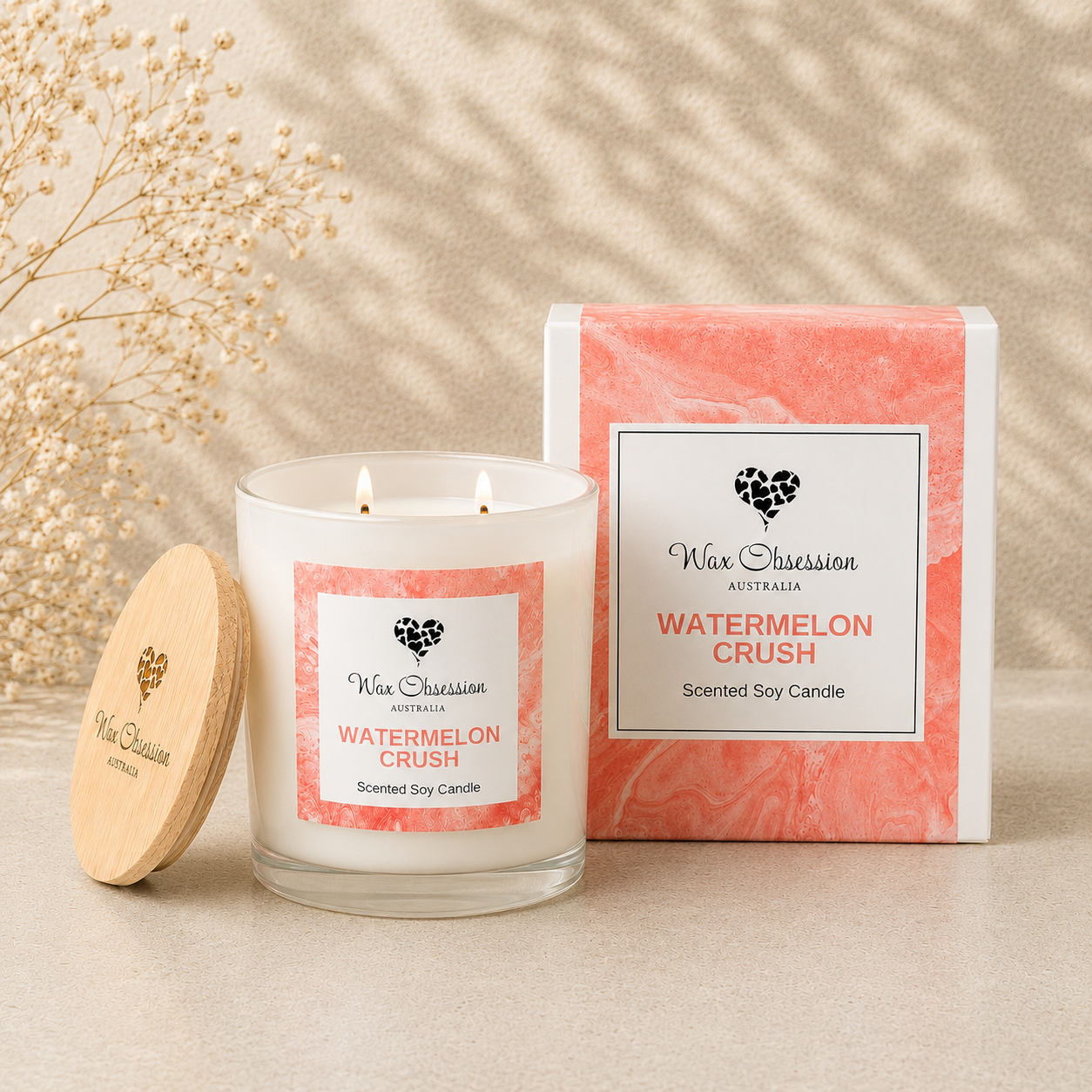 Watermelon Crush Soy Candle by Wax Obsession