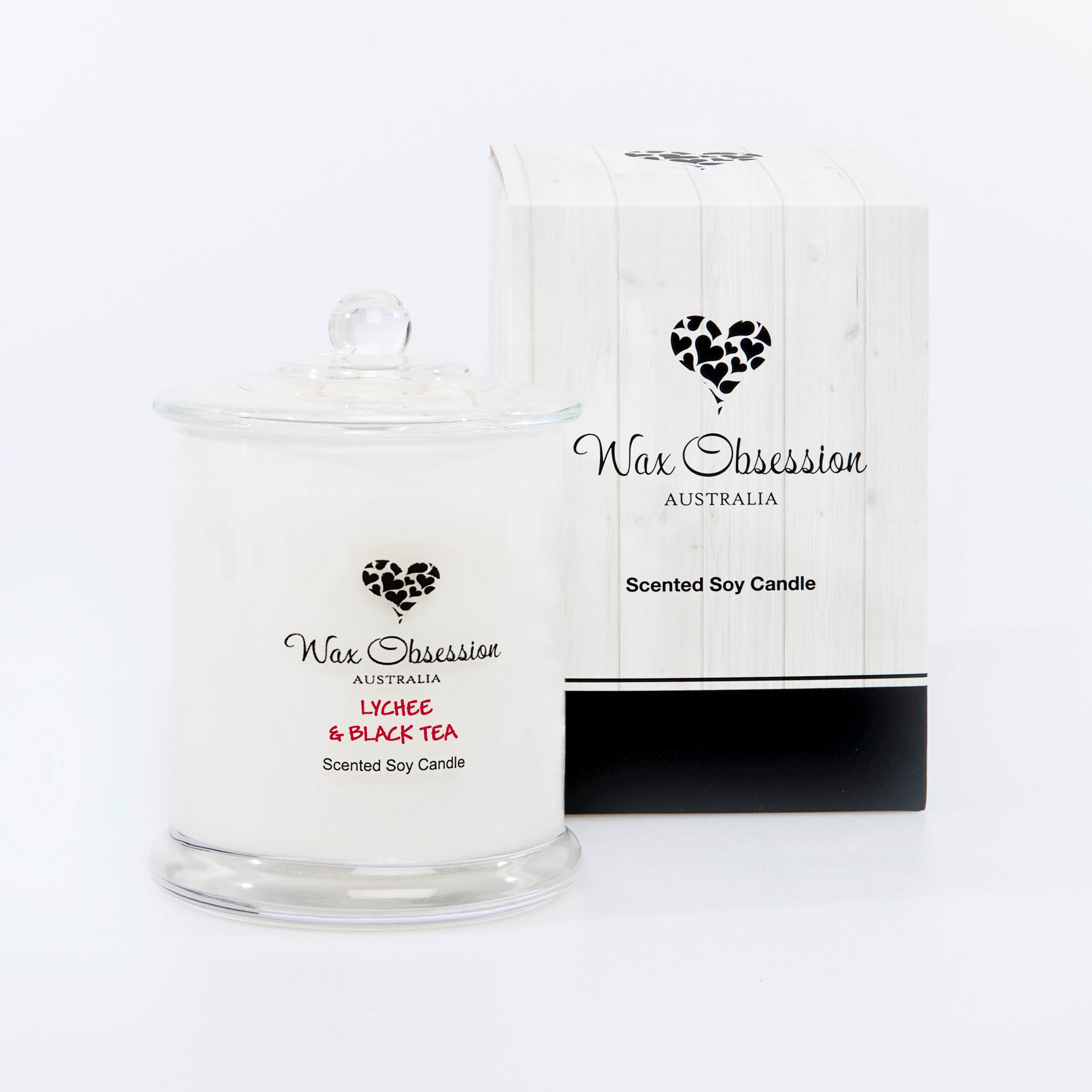 Lychee & Black Tea Soy Candle by Wax Obsession