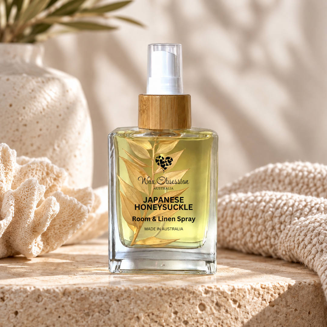 japanese honeysuckle room & linen spray | wax obsession