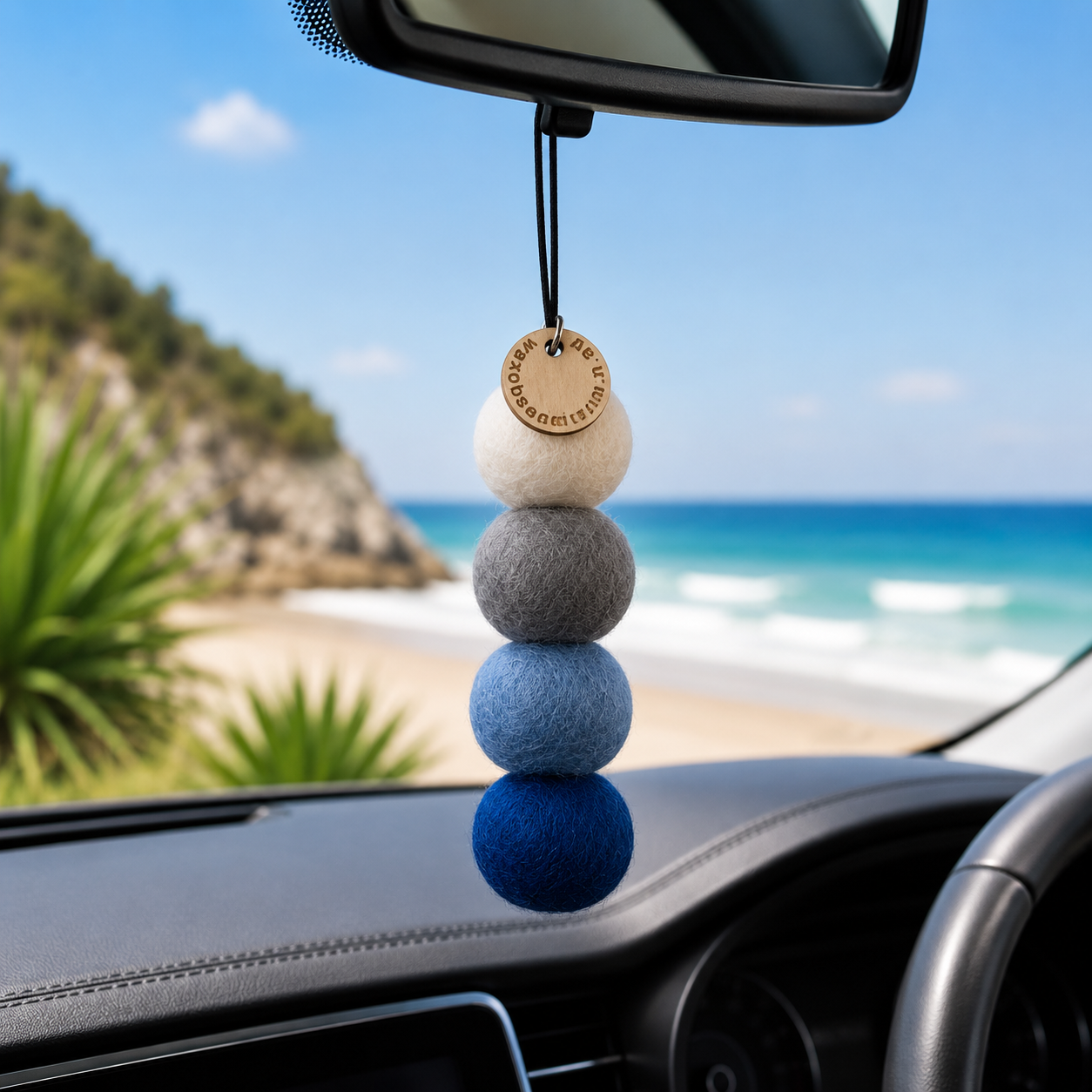 OCEAN WOOL FELT BALLS | CAR FRAGRANCE