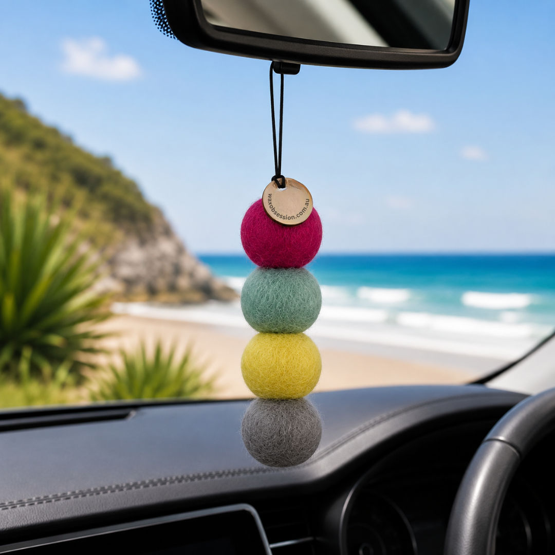 SORBET WOOL FELT BALLS | CAR FRAGRANCE
