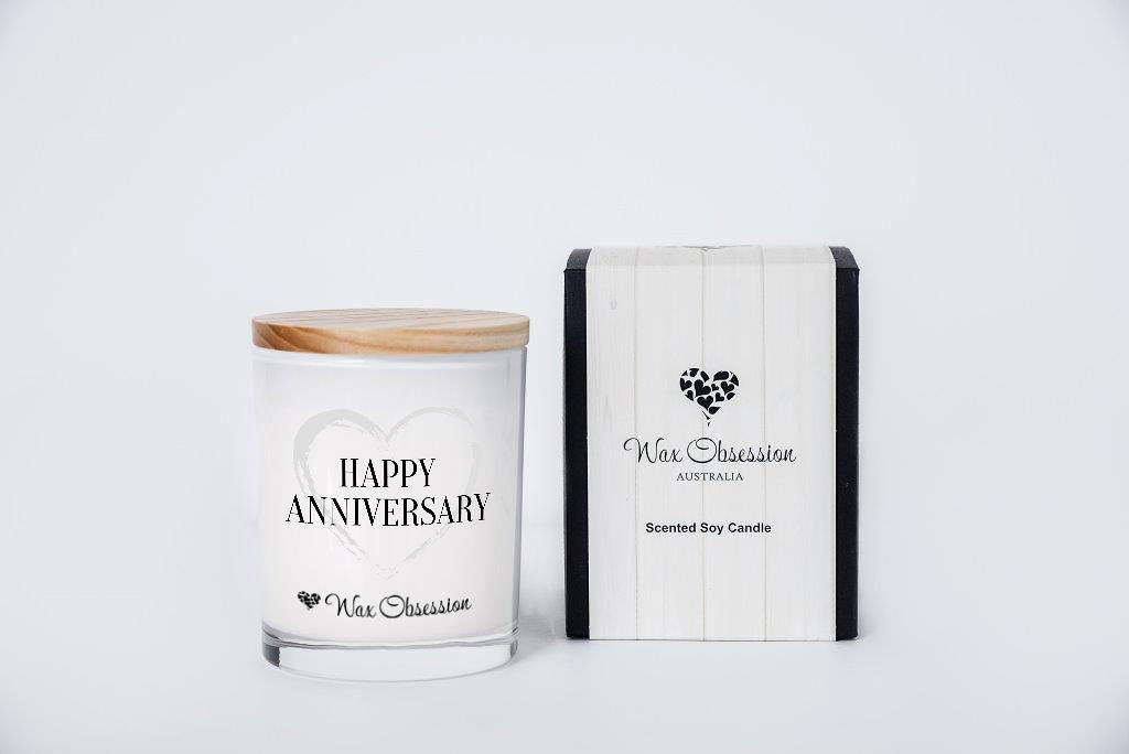 Quote Candle - Happy Anniversary