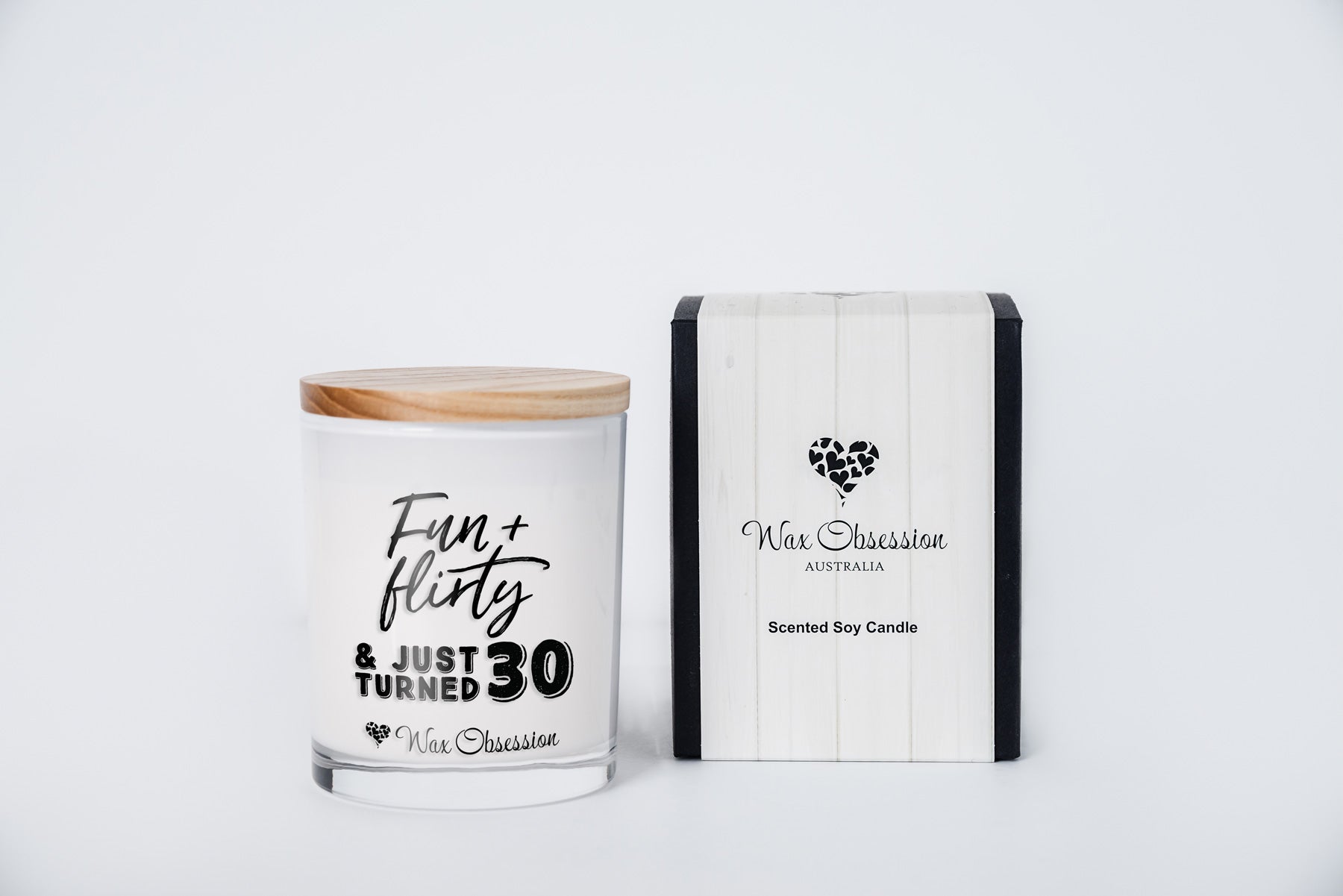 Quote Candle - Fun & Flirty Just Turned 30