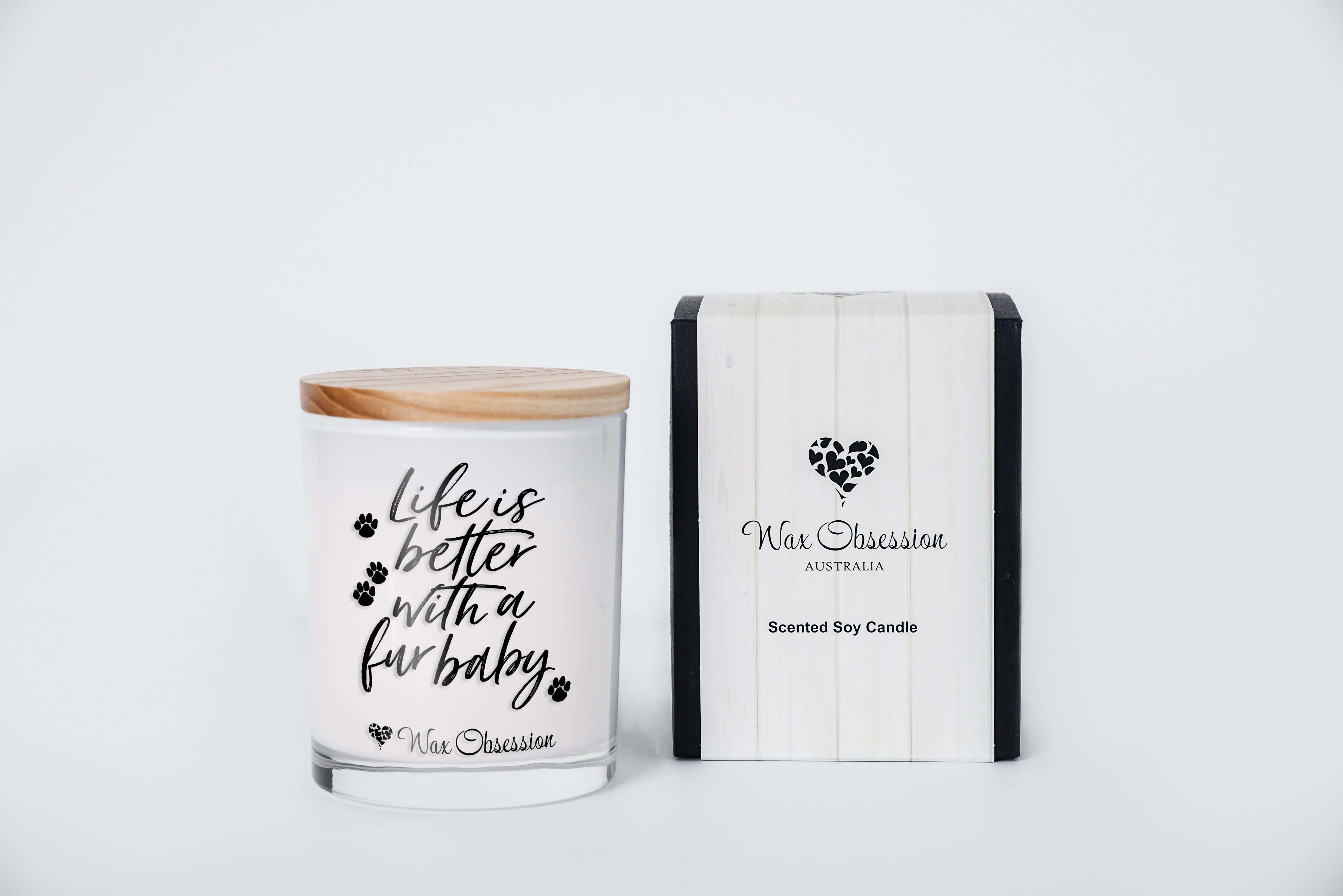 Quote Candle - Life Is Better With A Fur Baby