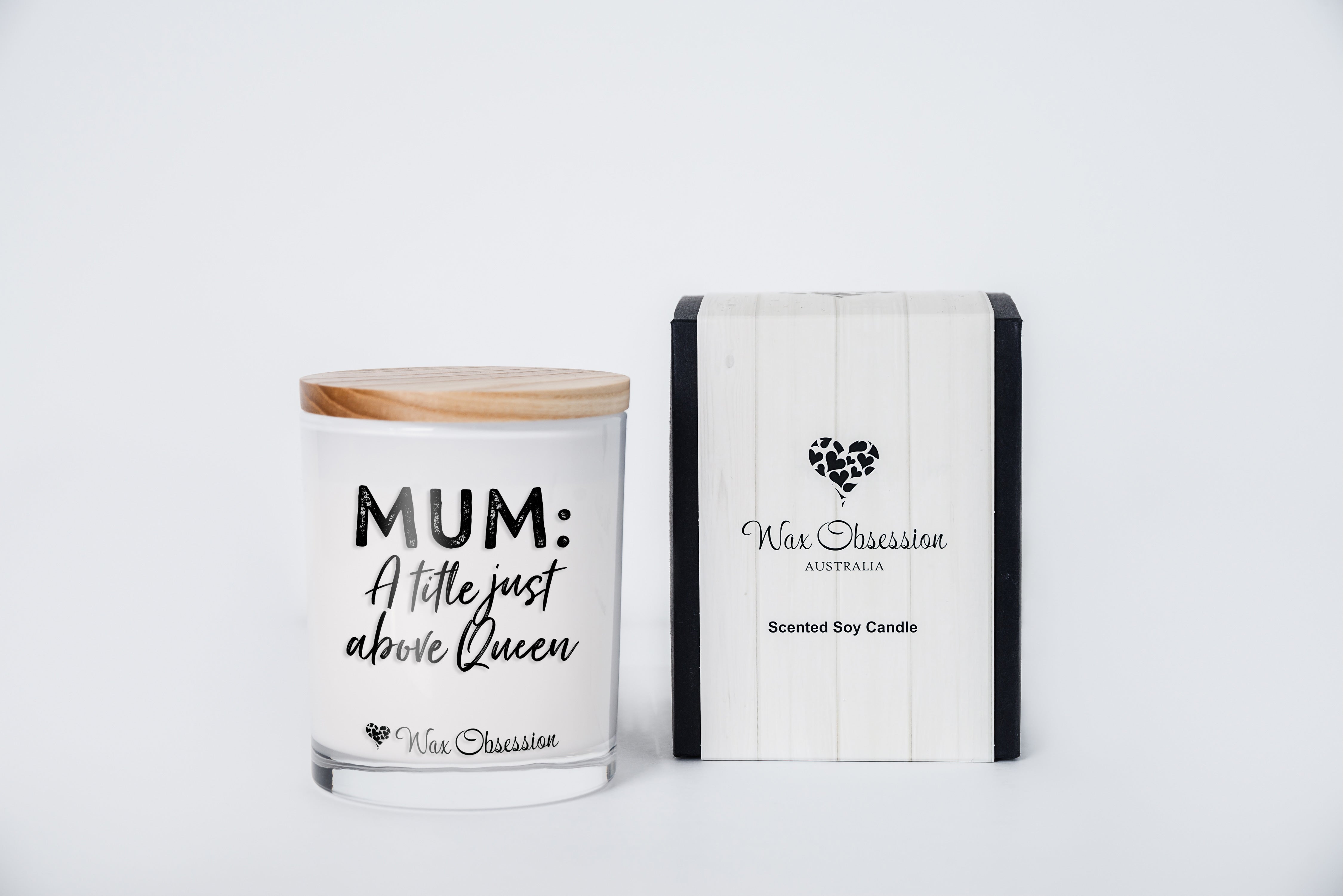 Quote Candle - Mum: A Title Just Above Queen