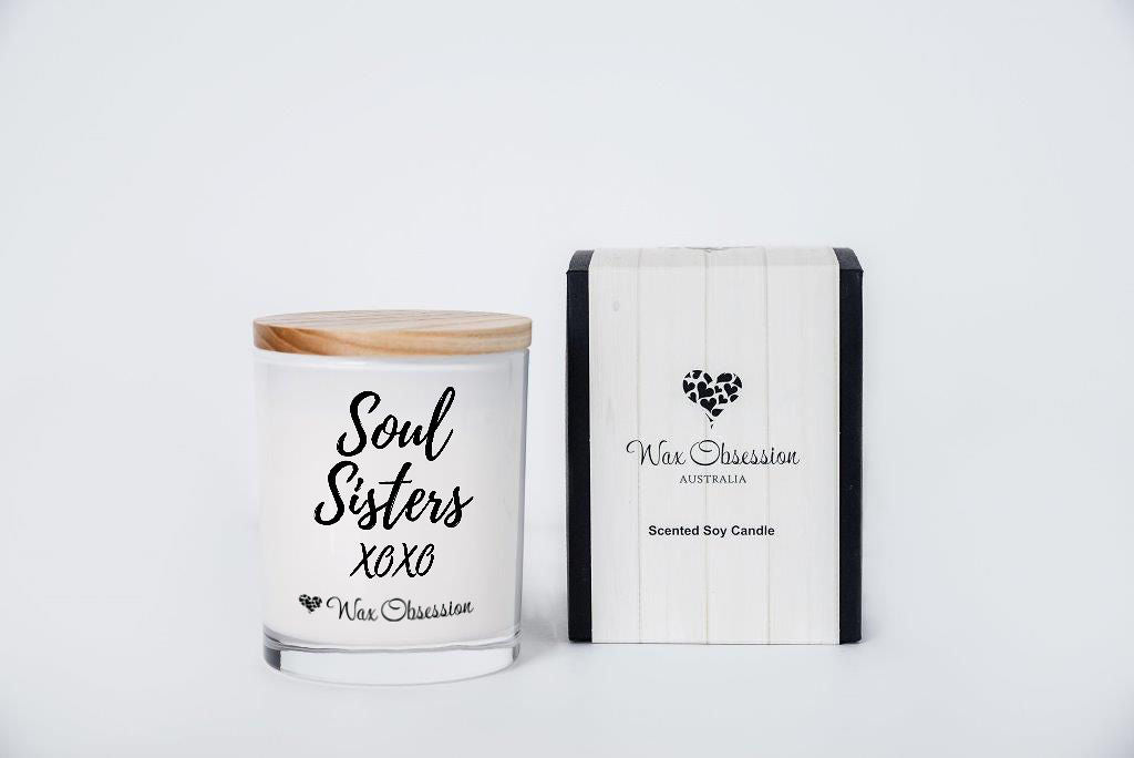 Quote Candle - Soul Sisters