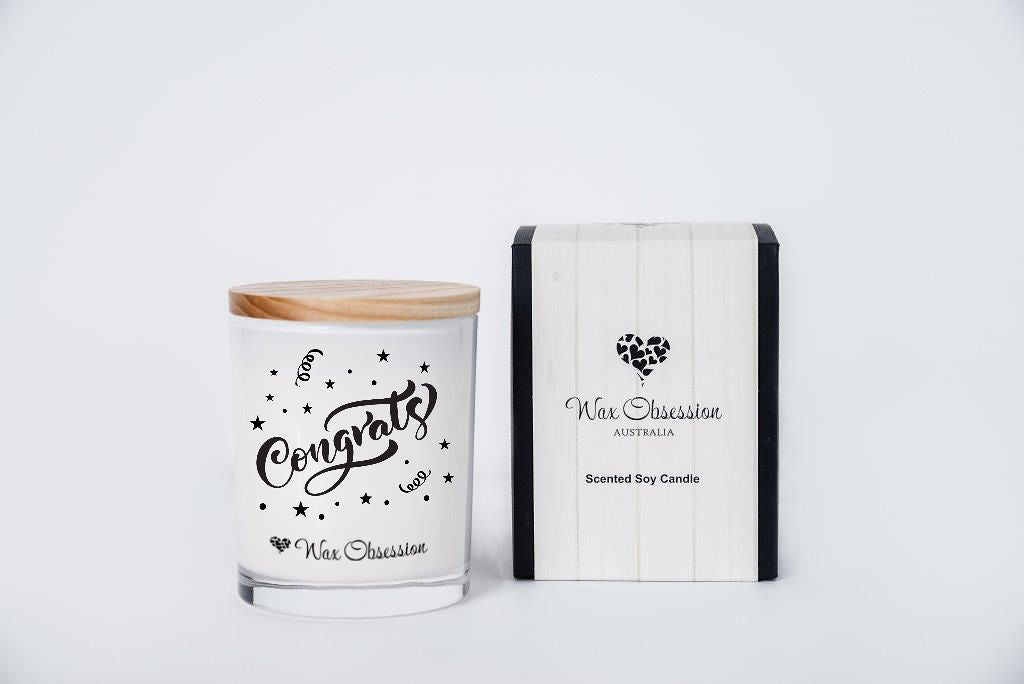 Quote Candle - Congrats